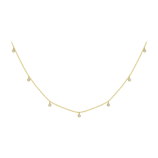 Diamond Bubble Choker Necklace