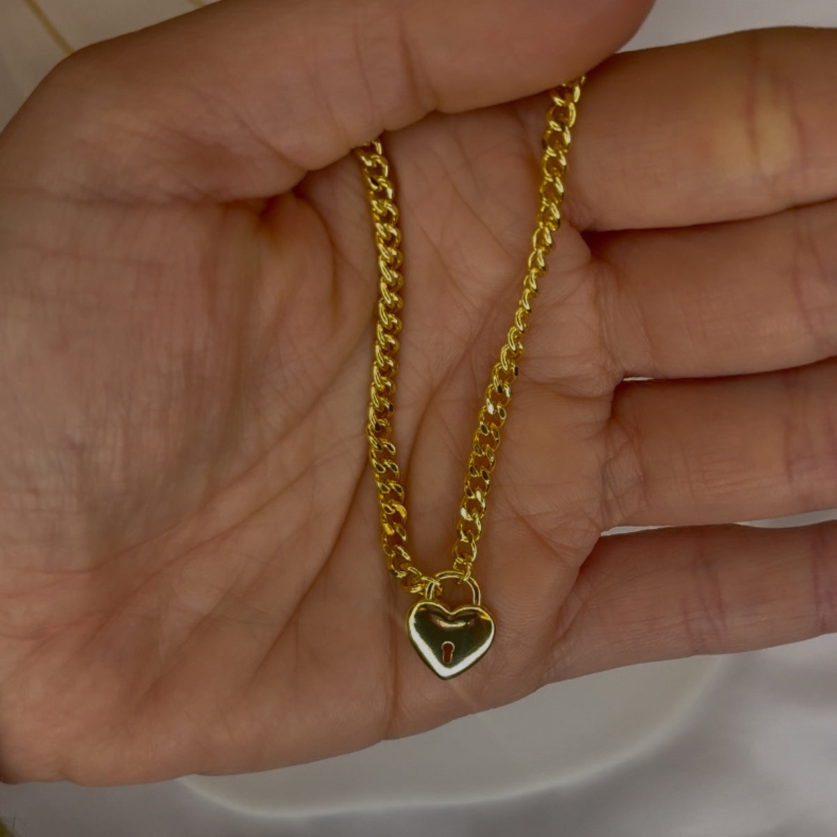 Heart Lock Necklace