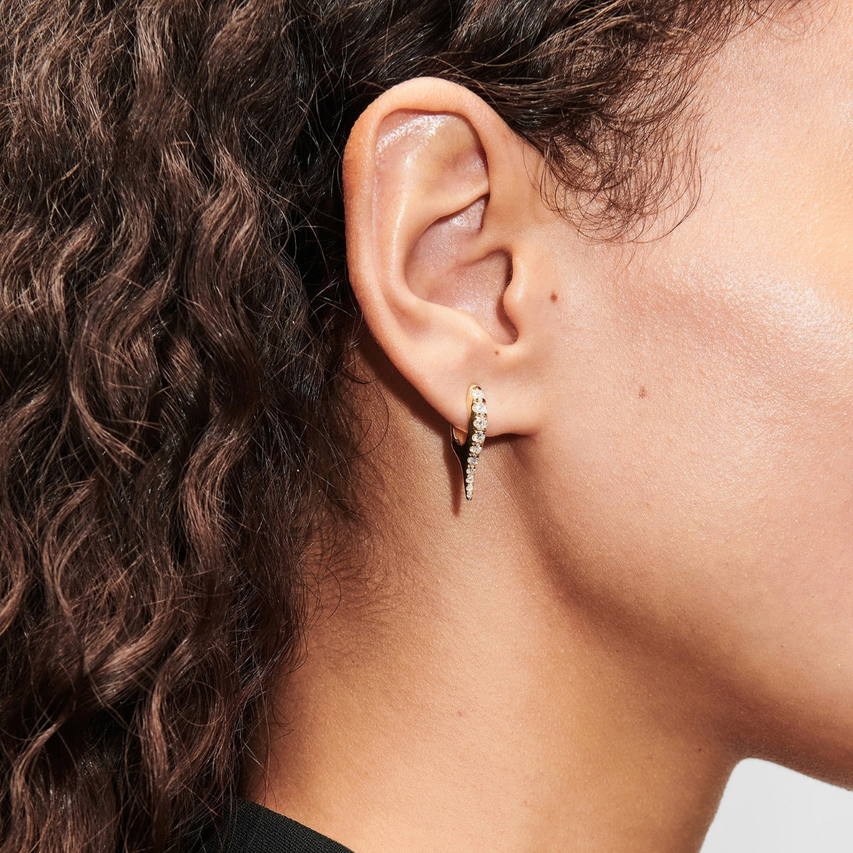 Diamond Spike Hoops