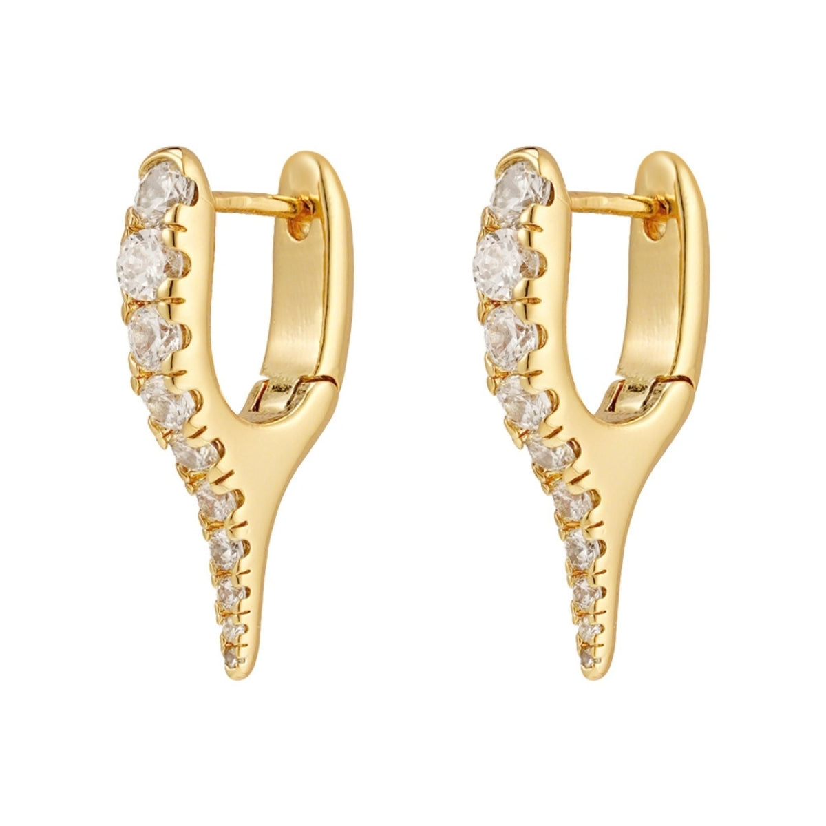 Diamond Spike Hoops