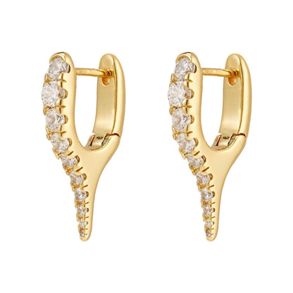 Diamond Spike Hoops