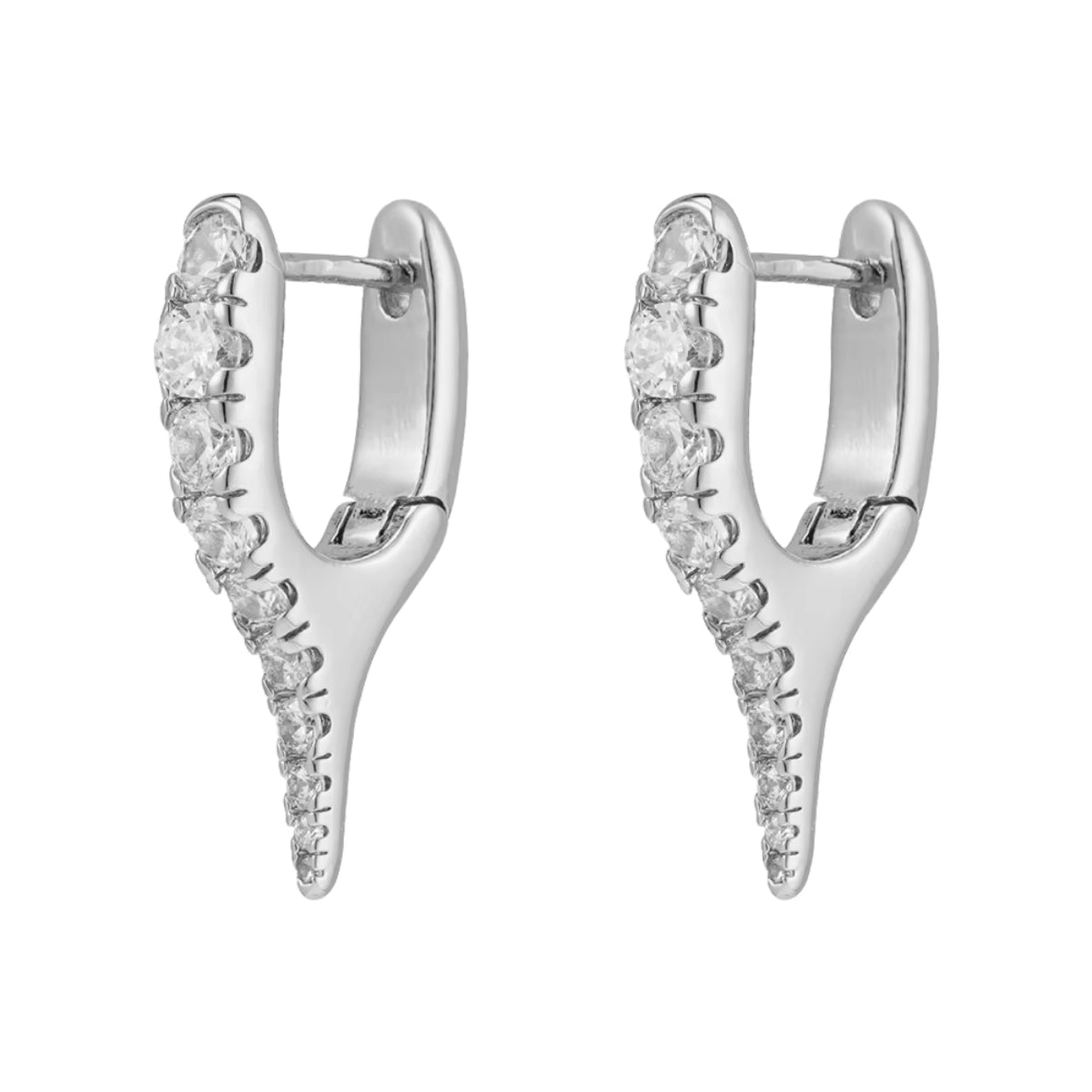 Diamond Spike Hoops