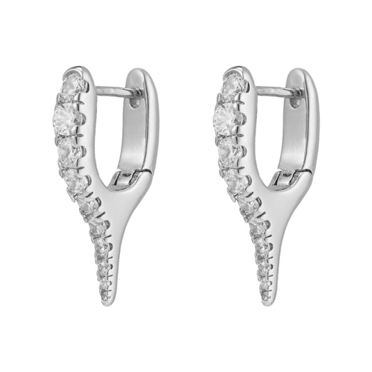 Diamond Spike Hoops
