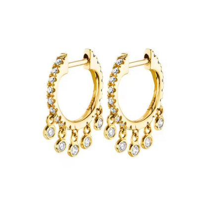 Diamond Bubble Flat Dangles