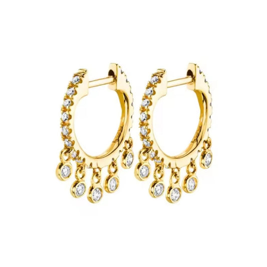 Diamond Bubble Flat Dangles