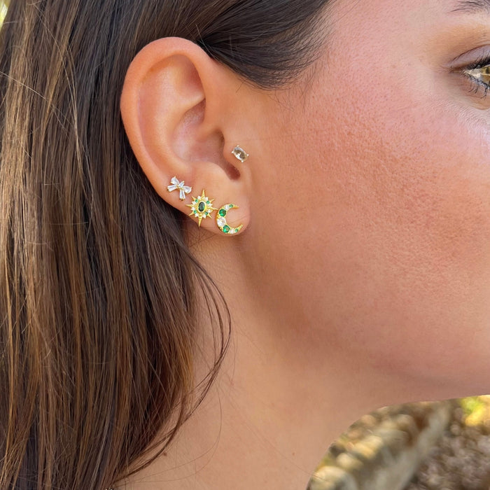 Ribbon Bow Studs