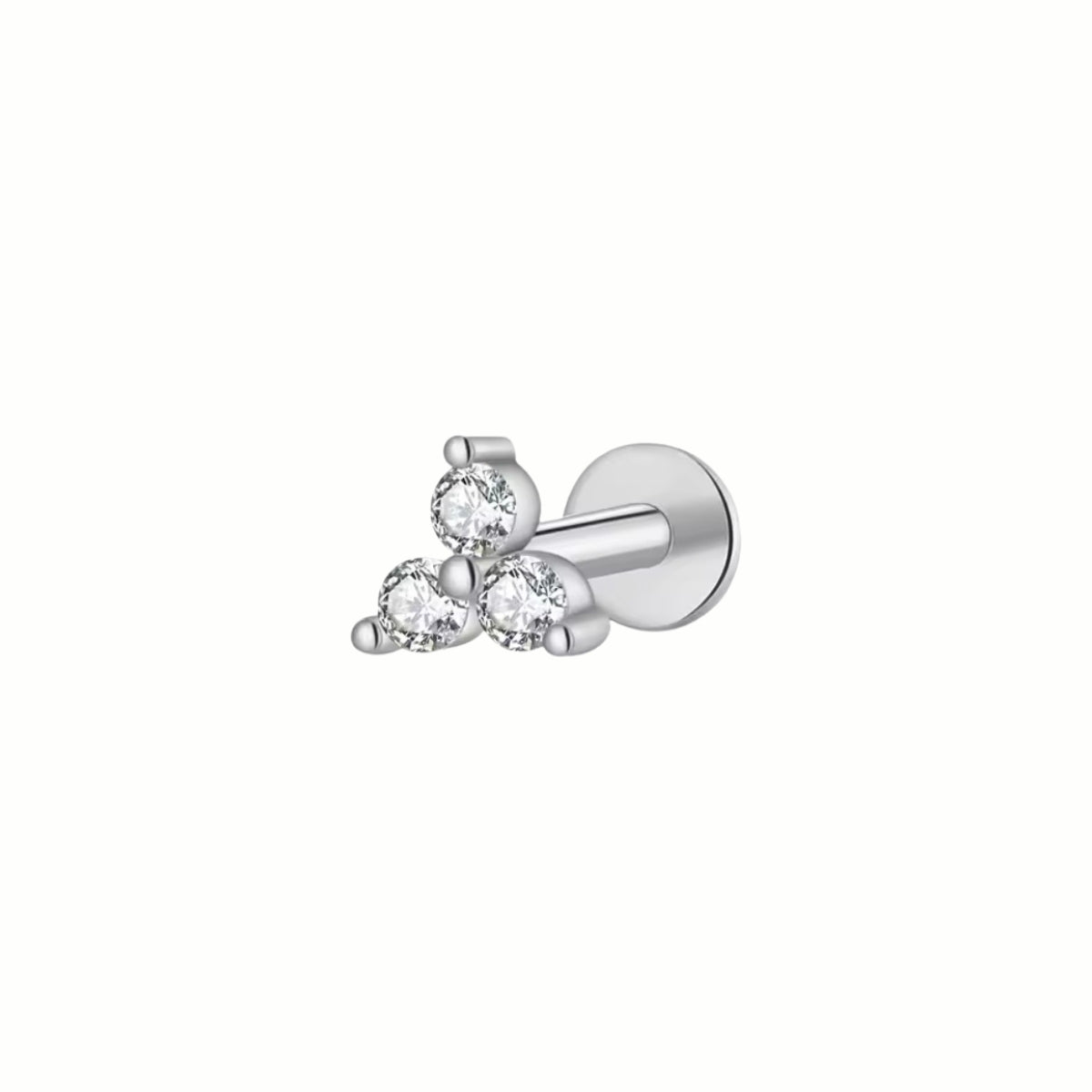 Mini Triangle Flat Back Stud