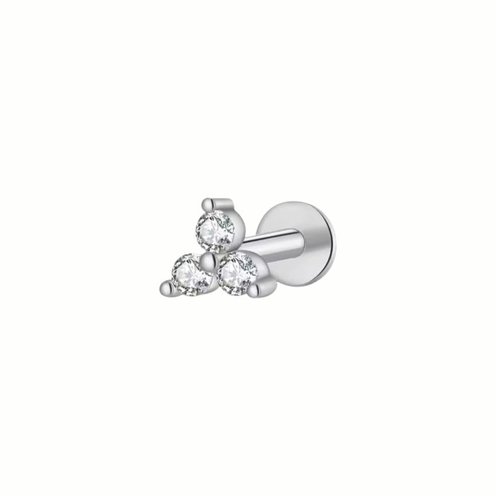 Mini Triangle Flat Back Stud