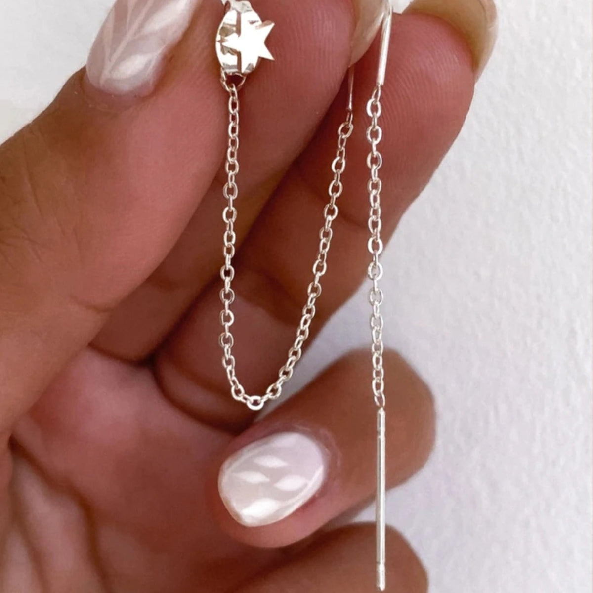 Star Stud & Tassel Chain
