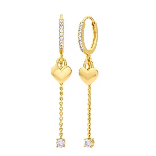 Charmed Heart & Chain Dangles