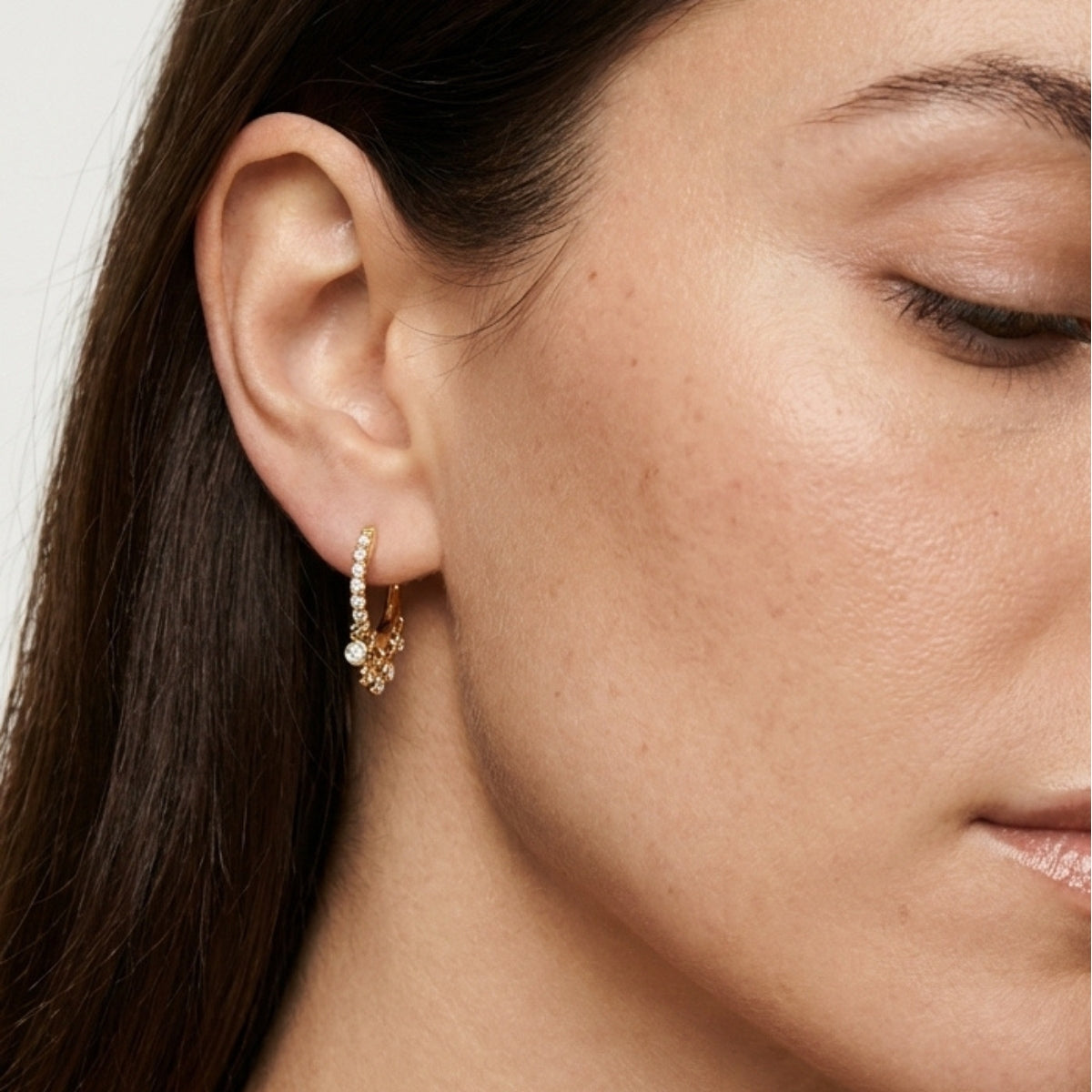 Diamond Bubble Flat Dangles