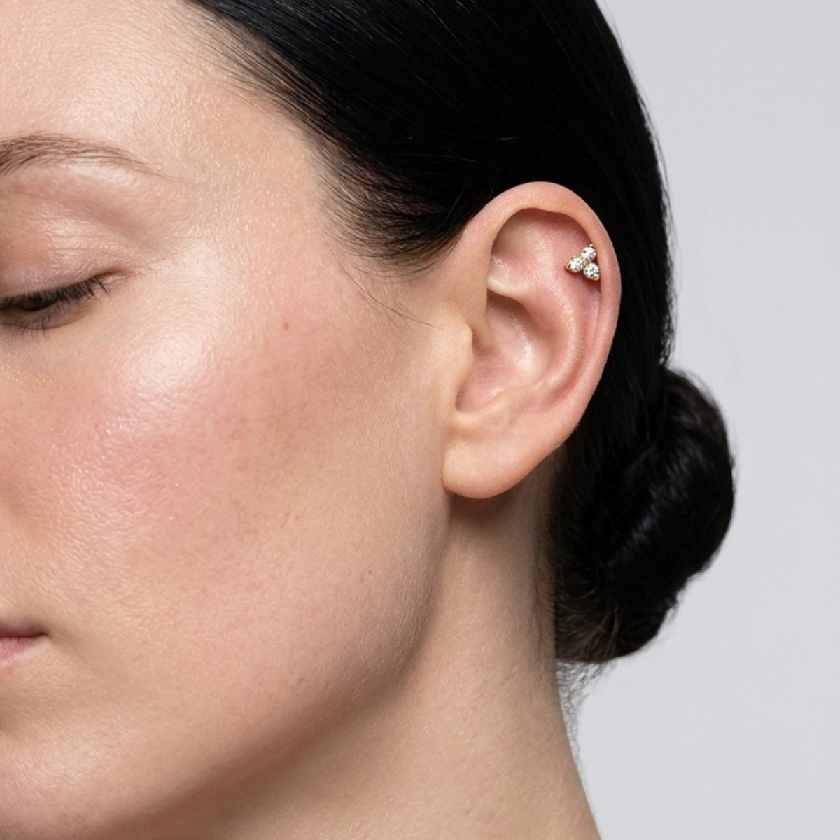 Mini Triangle Flat Back Stud
