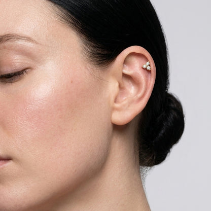 Mini Triangle Flat Back Stud