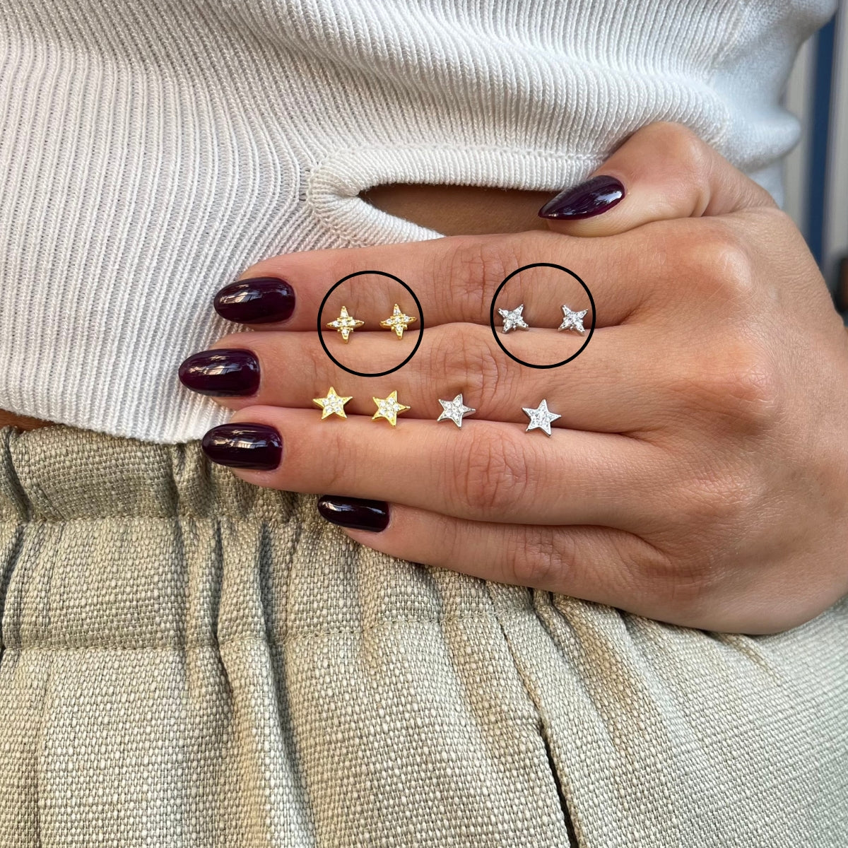 Tiny North Star Studs