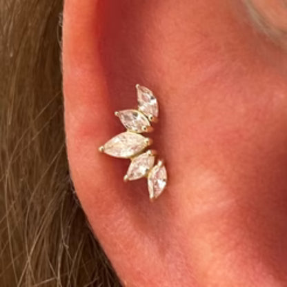 Tiara Flat Back Stud