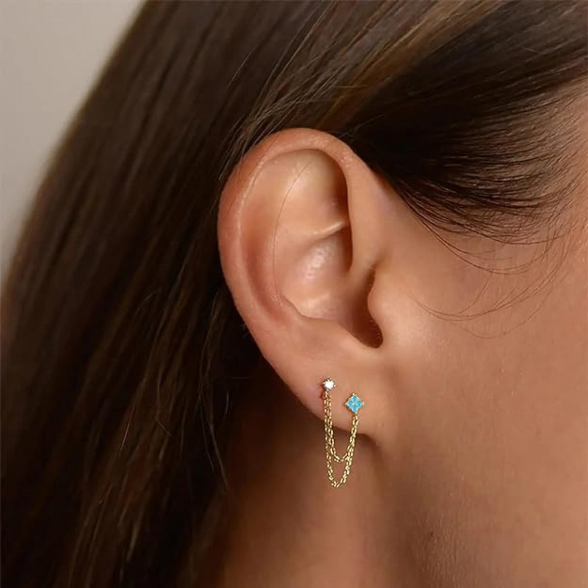 Flower Double Stud Chain