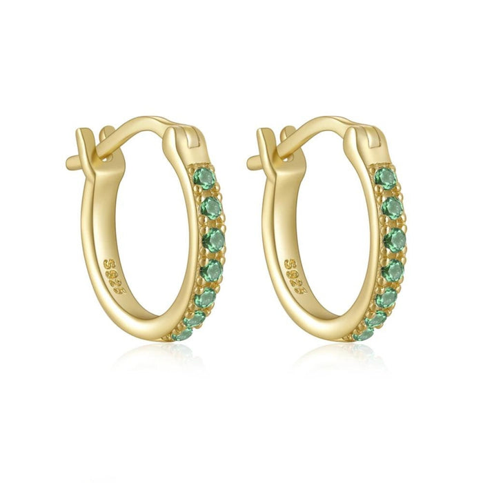 Colored Zirconia Hoops