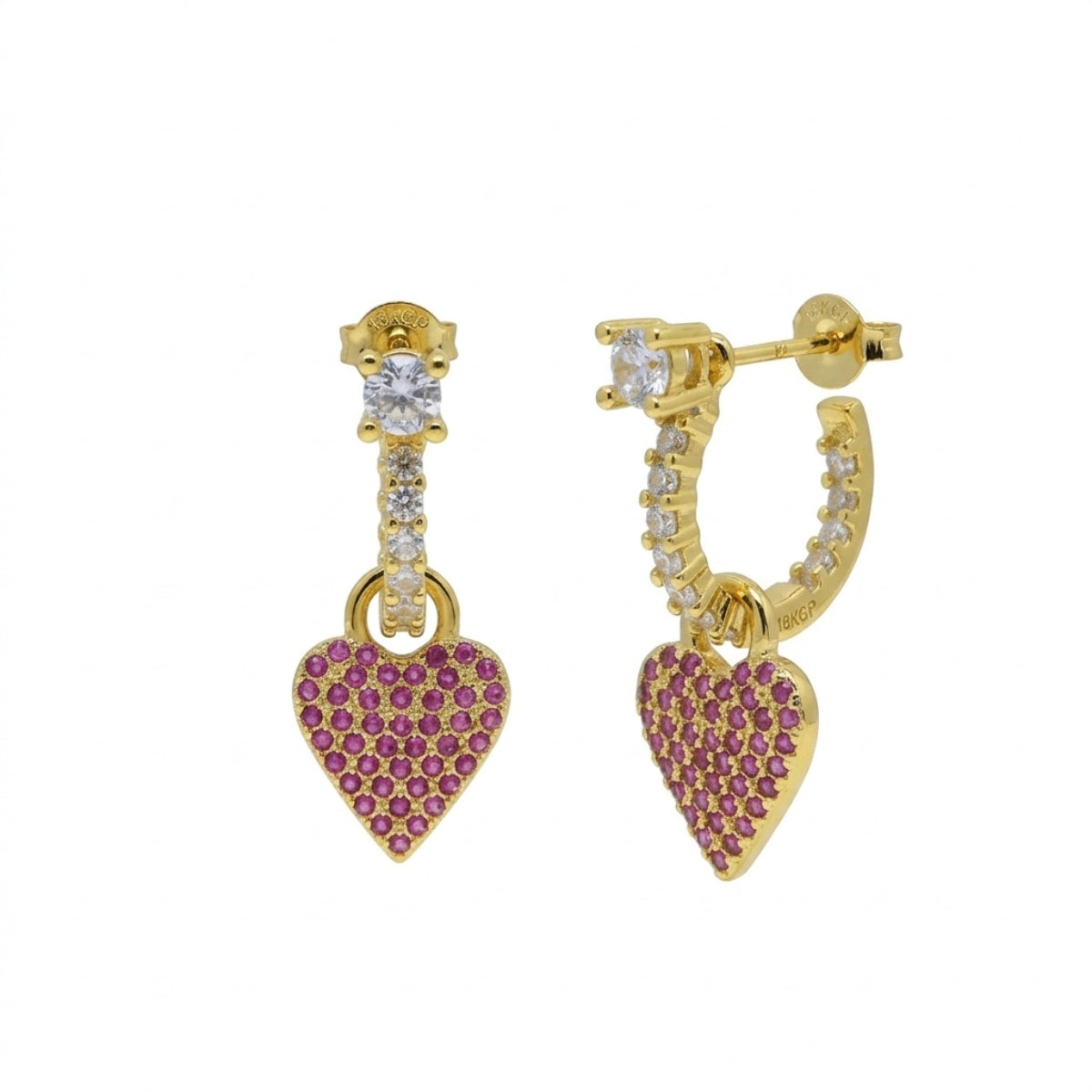 Cherry Hearts Dangles